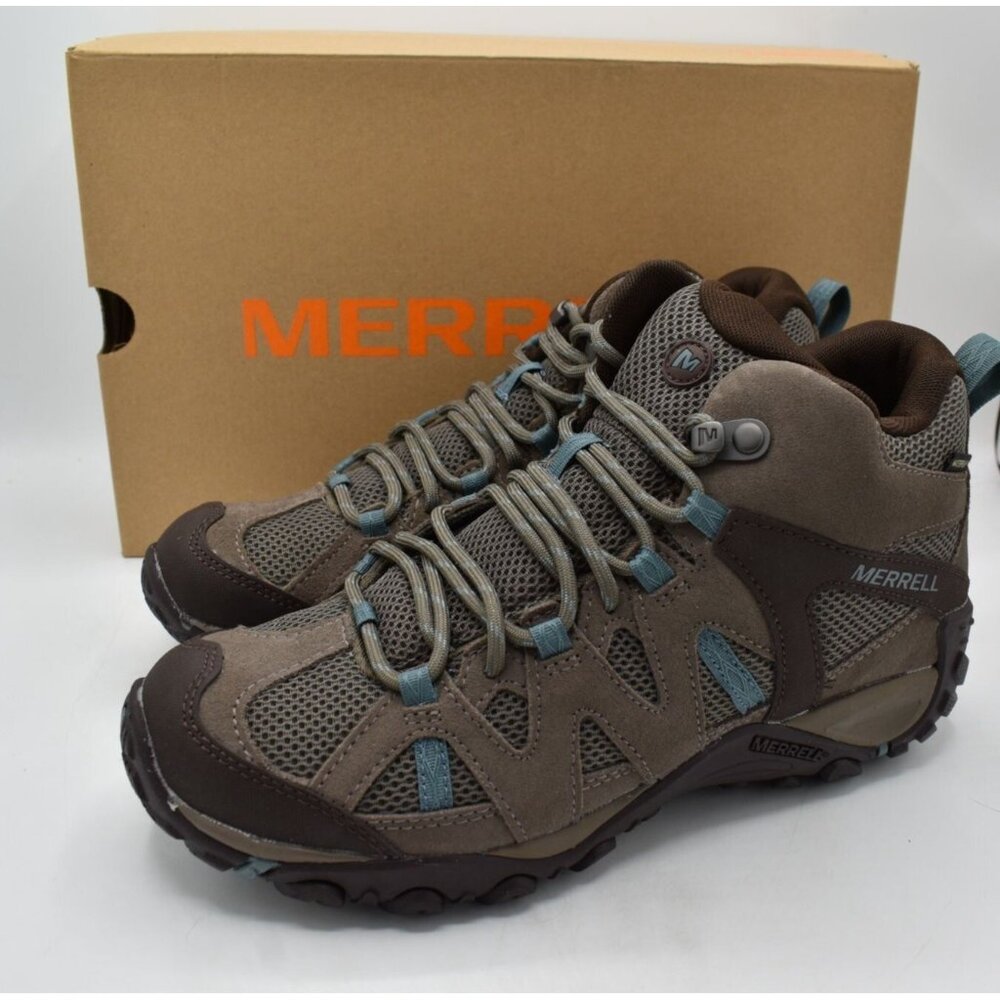 Merrell Womens Size 11 Deverta 2 Falcon Suede Waterproof‎ Hiking Boots Shoes